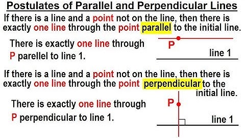 Geometry - Ch. 4: Lines and Angles (2 of 37) Postulates of Parallel and Perpendicular Lines