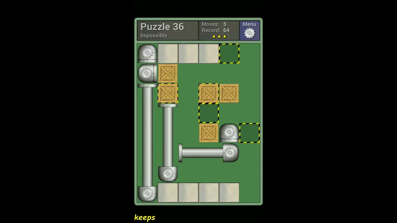 Pushing Machine (Impossible) Level Puzzle 36 - Perfect Solution