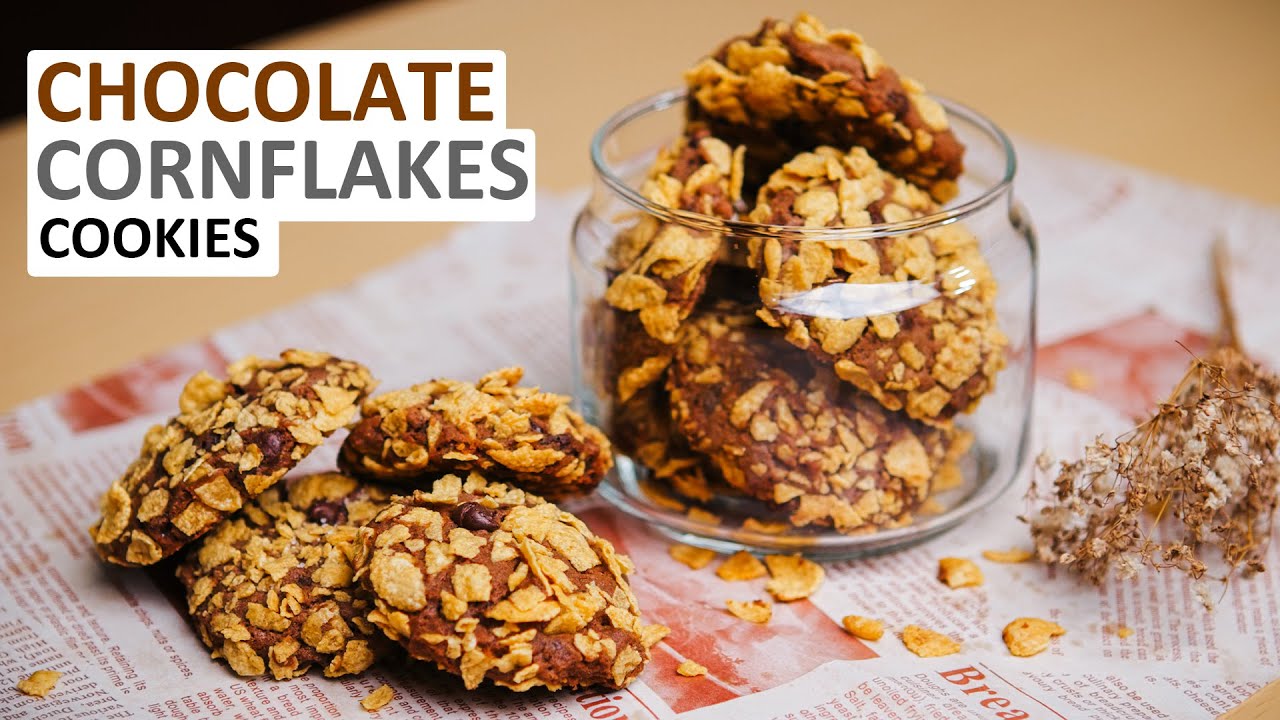 CHOCOLATE CORNFLAKES COOKIES | Resep Kue Kering Simple & Mudah!
