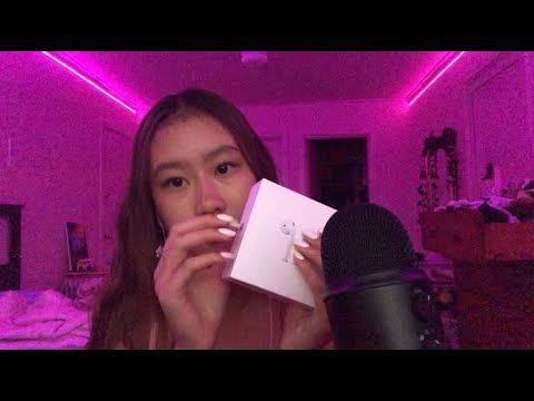 ASMR tapping on apple boxes