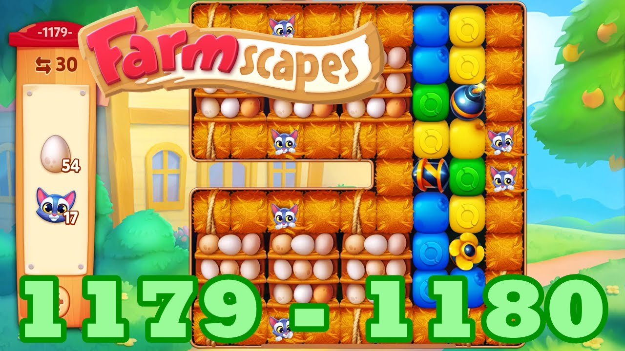 Farmscapes Level 1179 1180 HD Gameplay Walkthrough 3 match game
