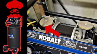 KOBALT Quiet Tech 26 Gallon Air Compressor FAILS AGAIN! (Watch this to learn how to fix it)