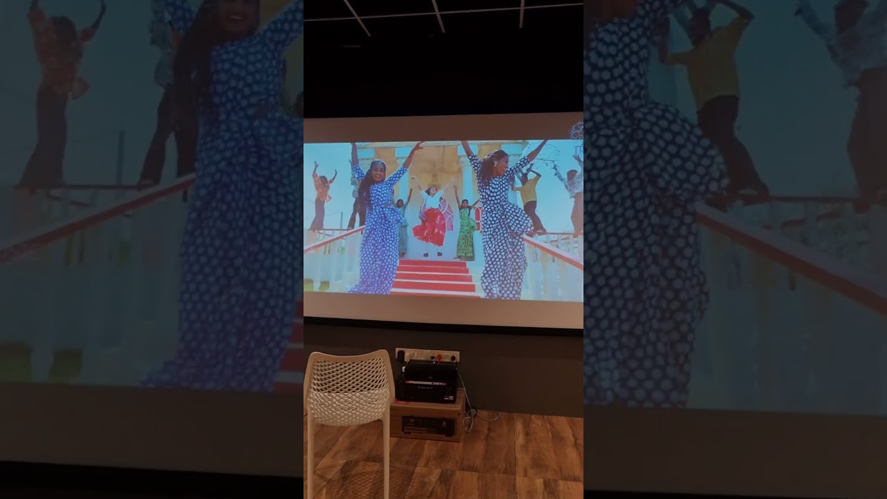 Home Theatre with 133inch Fixed Frame Screen and 