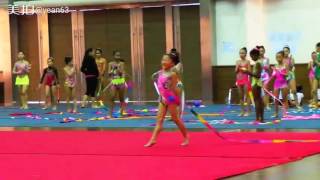 Goh, Hann Ning  (Eva) Age 6+. 20160719 Rhythmic Gymnastics Competition. Grade 1-Ribbon