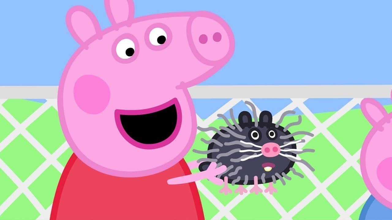 Peppa Pig English Episodes | Visiting Mrs Badger's Farm With Peppa Pig And Panda Twins | Peppa Pig