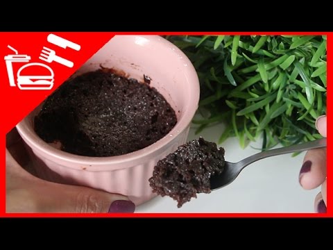RECEITA BROWNIE FEITO NO MICRO - ONDAS PRONTO EM 2 MINUTOS