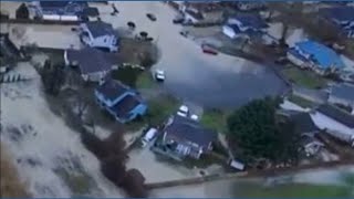 Levee breach aftermath in Washington