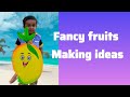 Mango🥭 fruits fancy colour pepper using art making ideas#YouTube#viral video#costume#art#craft