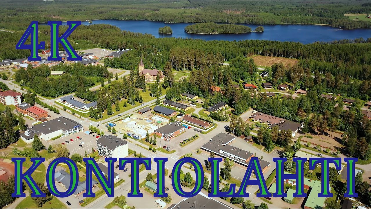 Kontiolahti 4K Finland from the air - Traveling in Finland 2020