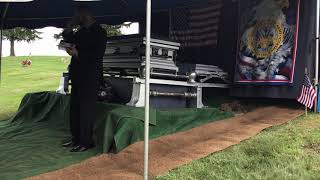 Graveside Service of William E. Morgan on May 22, 2020