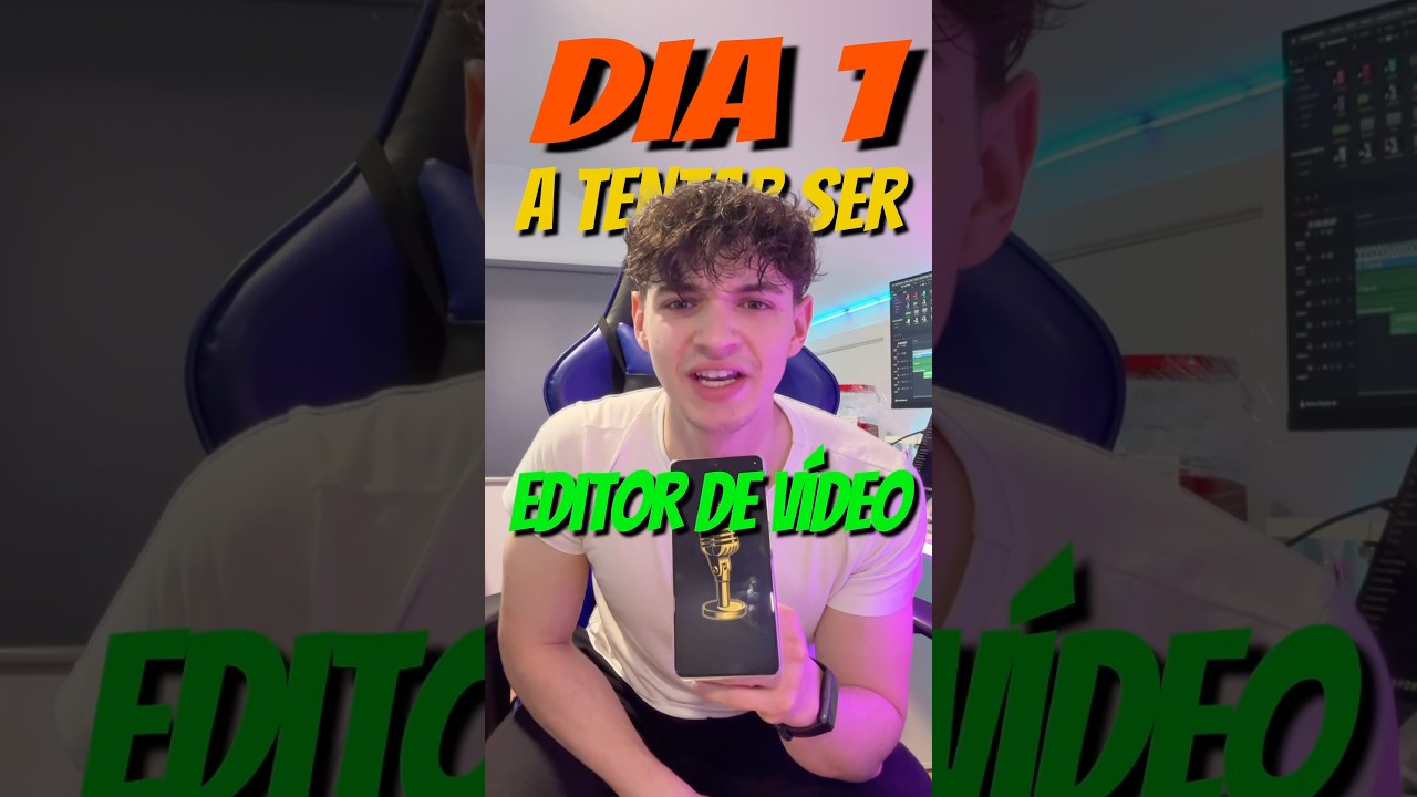 Dia 1 a tentar ser editor de Vídeo