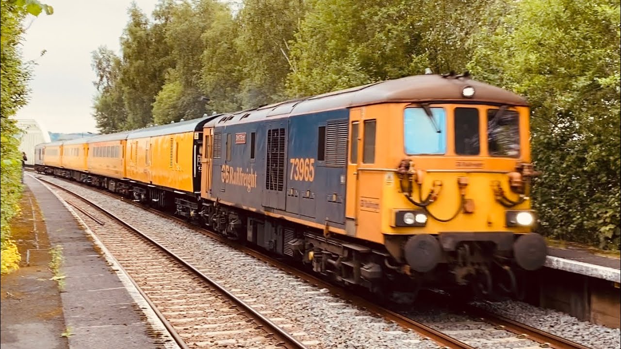 GBRf 73965 & 73964 working the 104V Derby RTC to Crewe C.S. At Hawarden