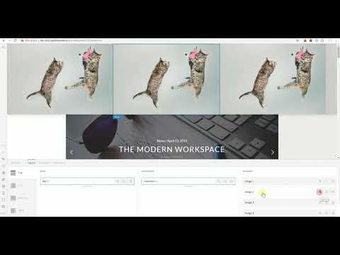 Horizontally Scrollable Image Gallery Using Content Scrolling of Pro Header Builder