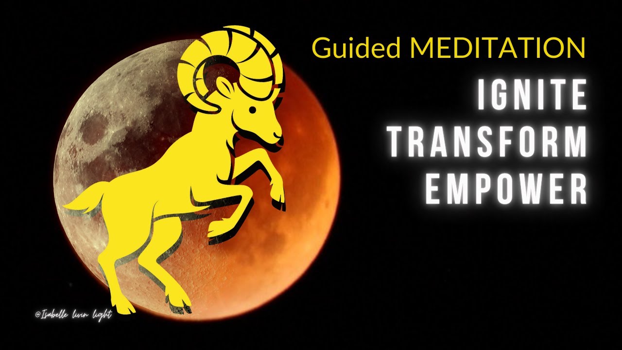 💫 Aries ♈️ New Moon 🌑 Solar eclipse ☀️ Guided Meditation #astrology # ...