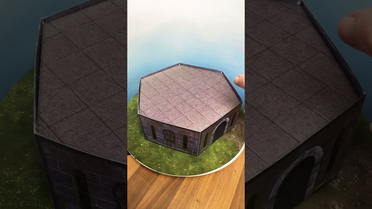 Почему эта бумажная модель ландшафта такая прочная? 