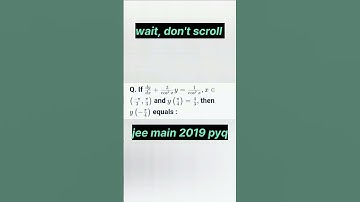 jee main pyq 2019 analysis. Differential Equations #jee2026 #jee #shorts