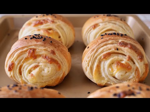 在家做可頌最快速簡單的方法，10分鐘完成麵包造型，無需機器，無需冷藏#croissant#eggless#simplerecipe#breadrecipes