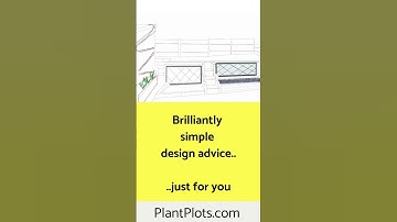 Ideas for a really awkward Courtyard by PlantPlots