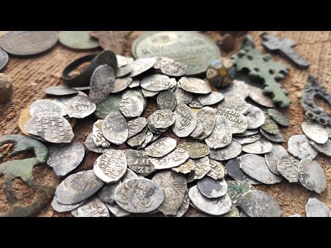 Видео: КЛАД! Серебро 16 века, 1200 МОНЕТ 