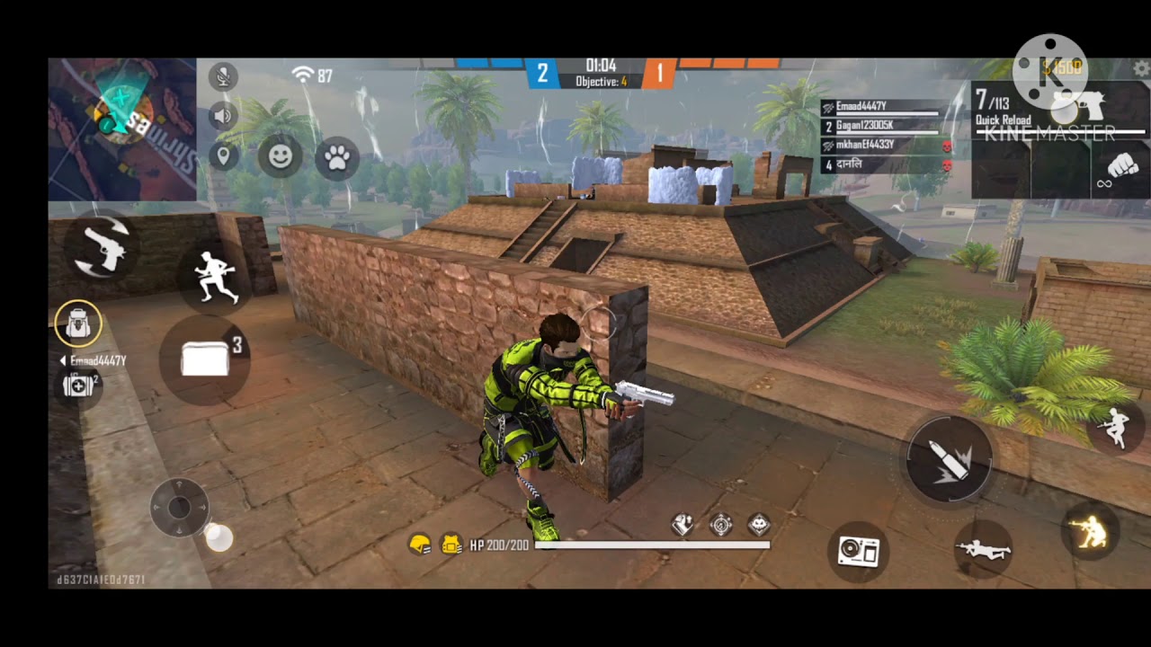 Learning one tap ( Free Fire)