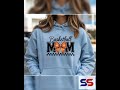 Basketball Mom Distressed Print w/ Bow | Cotton Shirt, Sweatshirt or Hoodie Basketball Mom Gift