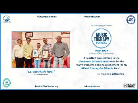 Music Therapy for All |Stress Relief Workshop |Shemaroo Entertainment |Krup Music Heals |Krup Health