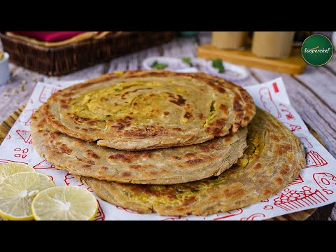 Aloo Lacha Paratha Recipe by SooperChef | Make and Freeze Paratha | Sehri Recipes (Ramzan Special)