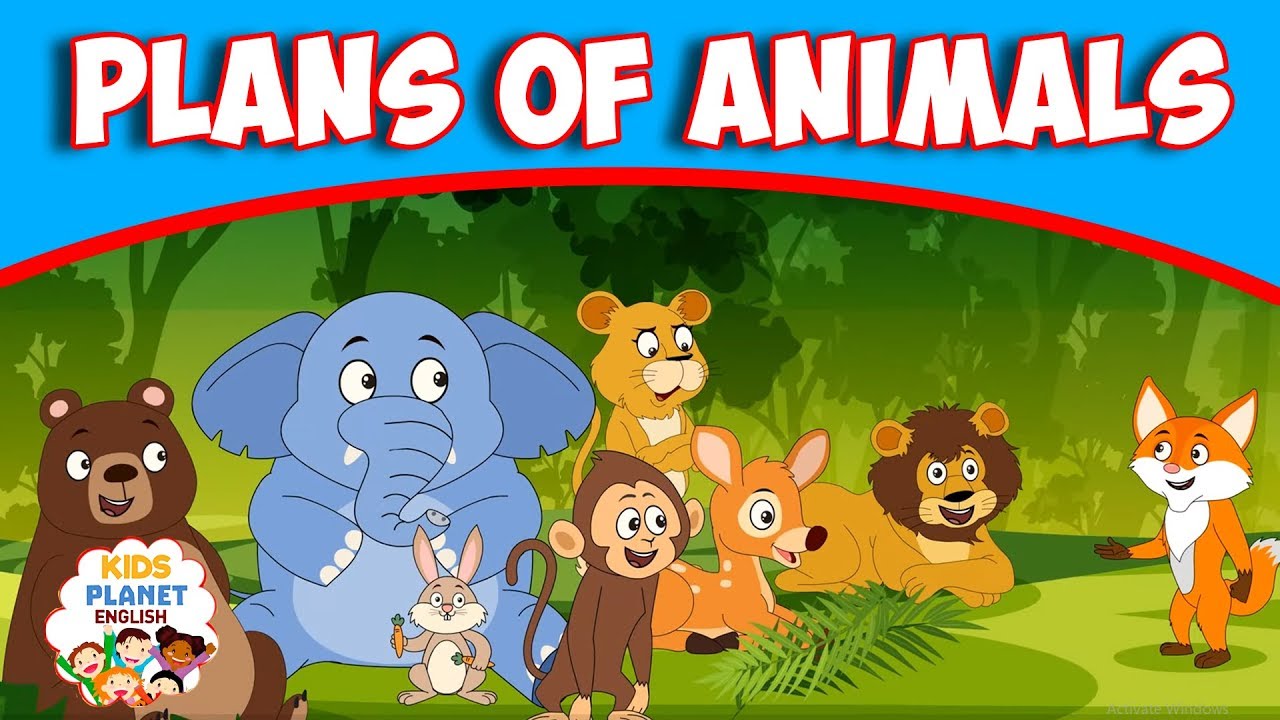PLANS OF ANIMALS - English Story | Stories For Kids | Moral Stories In  English | English Cartoon - YouTube