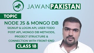 Mongo DB & Node JS with multiple features | BackEnd Development Class # 3 in Urdu / Hindi