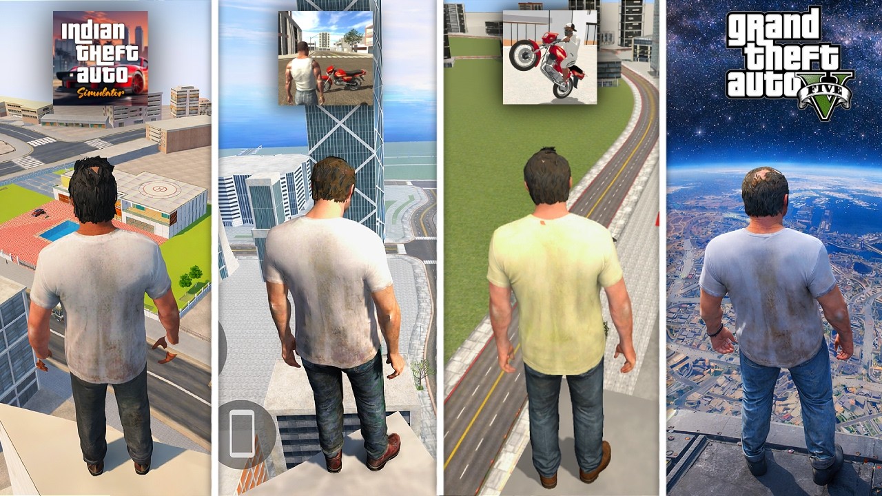 Trevor Jumping from Highest Place in Every indian GTA Game😱