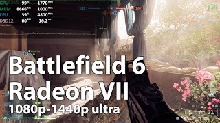 Battlefield 6 on Radeon VII - Gameplay Benchmark Test