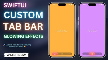 🚀 Custom Tab Bar with Glowing Effects in SwiftUI 🌟