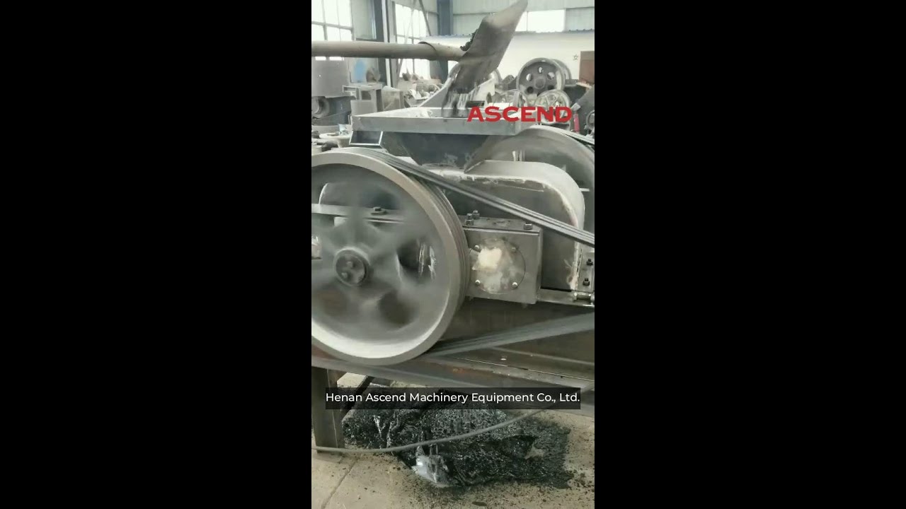 mining ore double roller crusher machine