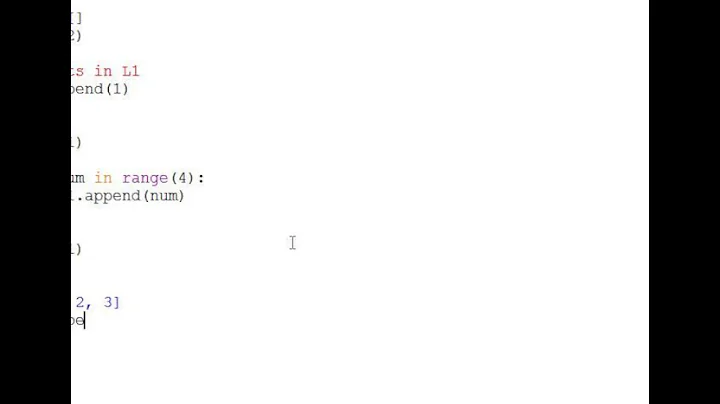 list accumulator & the append method