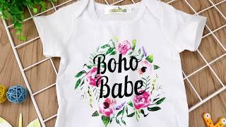 Summer Boho Babe Flower Bodysuit Wholesale