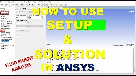 ansys tutorial how to apply setup & solution in ansys (fluid fluent analysis) in hindi