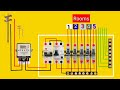 Single Phase Distribution Board Connection || Energy Metre Distribution Board Wiring It