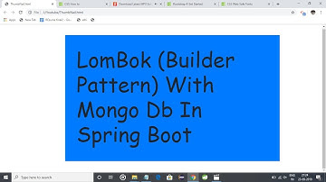Lombok Builder Pattern With Mysql part-2 And with Mongo  Db In Spring Boot