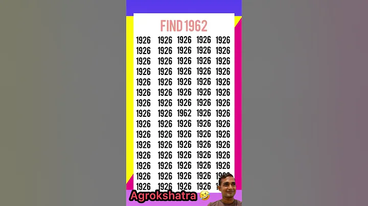 Find the number1962 #find #braintest #ig #brainteaser #shorts #finden #juegos #encontro #500k