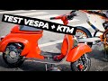 TEST VESPA 154 + KTM 150 sx SUPERMOTO
