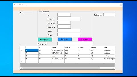Tutoriel C# 2- Comment connecter une base de données Access à une application C#