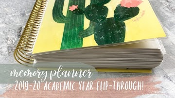 MEMORY PLANNER FLIP-THROUGH | academic year 2019-20 | tattooed teacher plans