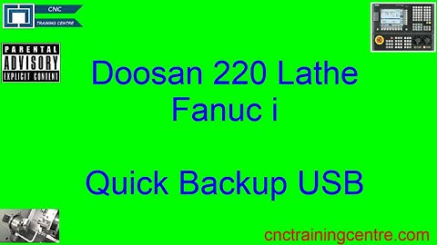 Backup All Programs USB Doosan 220 Fanuc i