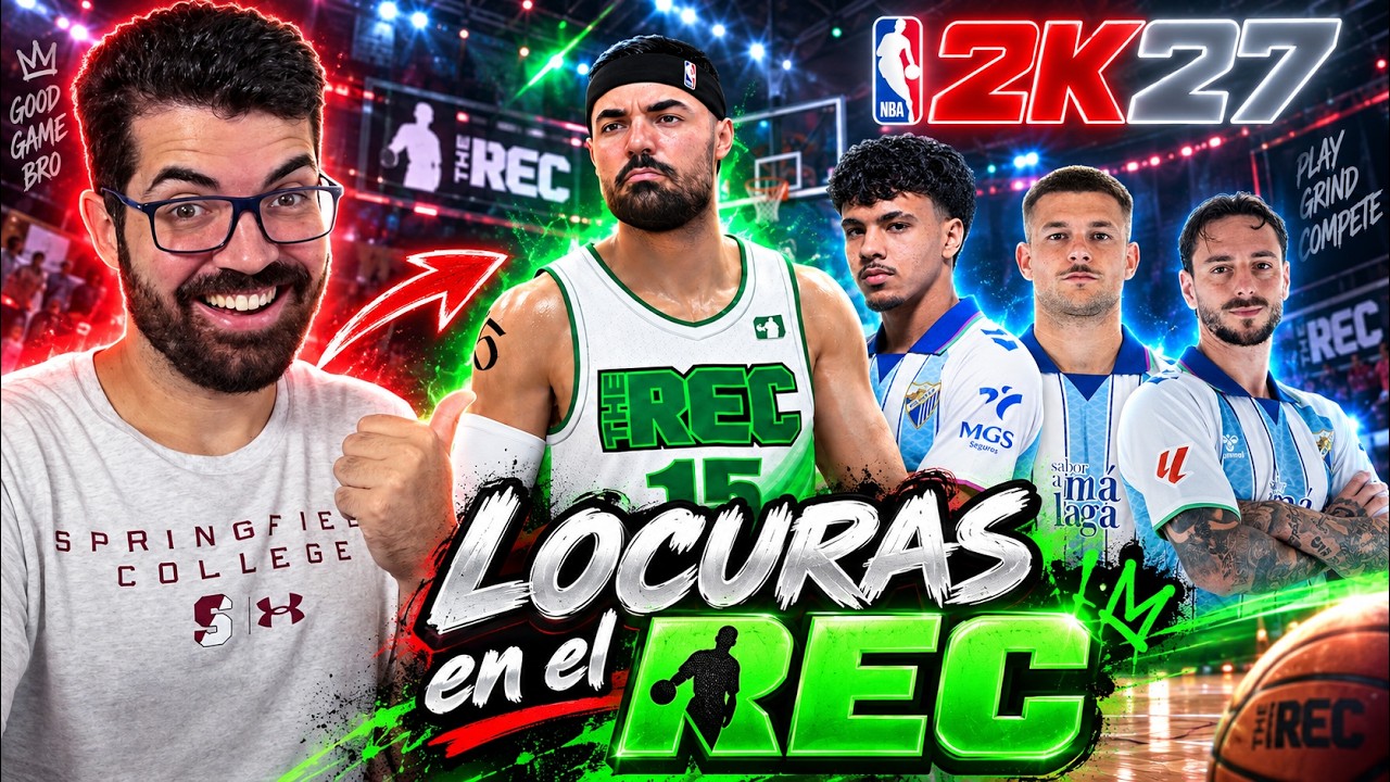 ¡DEBUT de mi BASE en el REC! con Aznou, Rafa y Calero (Málaga CF) - NBA 2K27
