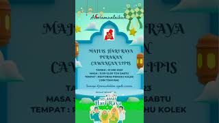 Jemputan Majlis Hari Raya PERAKAN cawangan Lipis