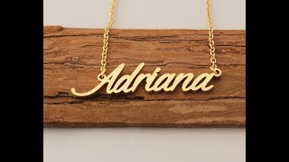 Adriana name necklace Resimi
