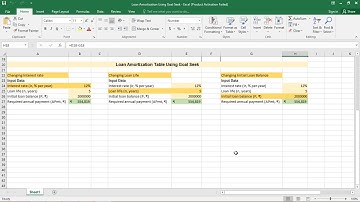 Loan Amortisation Using Goal Seek (Part 2)
