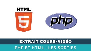 PHP et HTML : les sorties - Extrait de cours vidéo Digital Campus Live