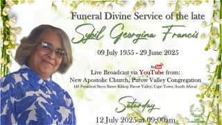 Funeral Divine Service of the late Sybil Georgina Francis - Saturday 12 July 2025 at 09:00am