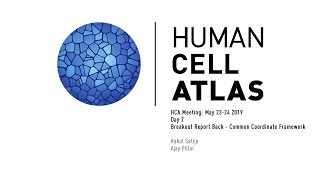 Human Cell Atlas: Breakout Sessions - Common Coordinate Framework